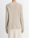 Cashmere Donegal Tunic Sweater in Biscuit