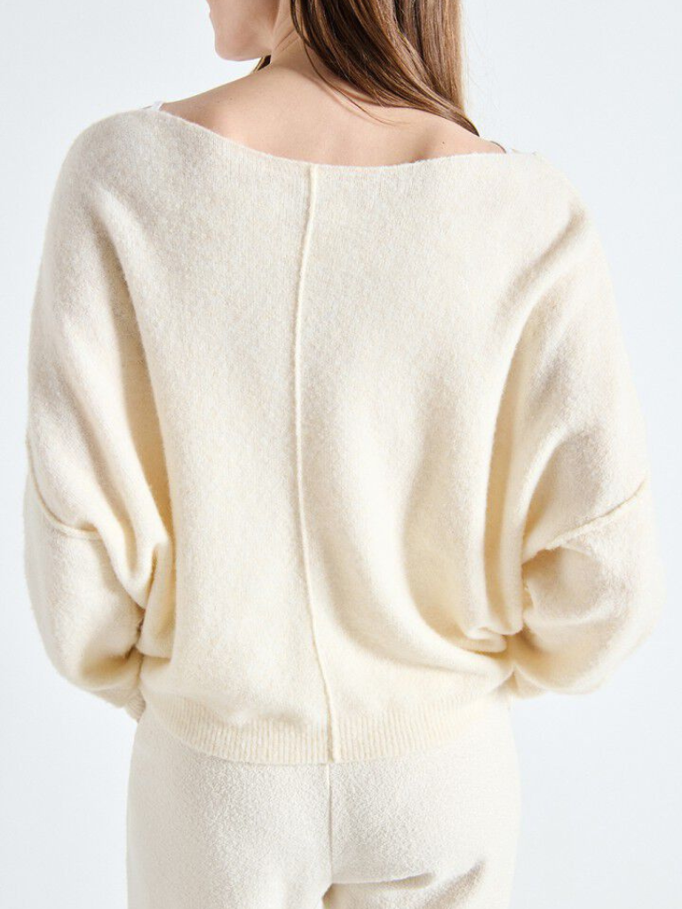 Damsville Sweater in Pannacotta