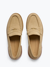 Elba Penny Loafer in Stucco Suede