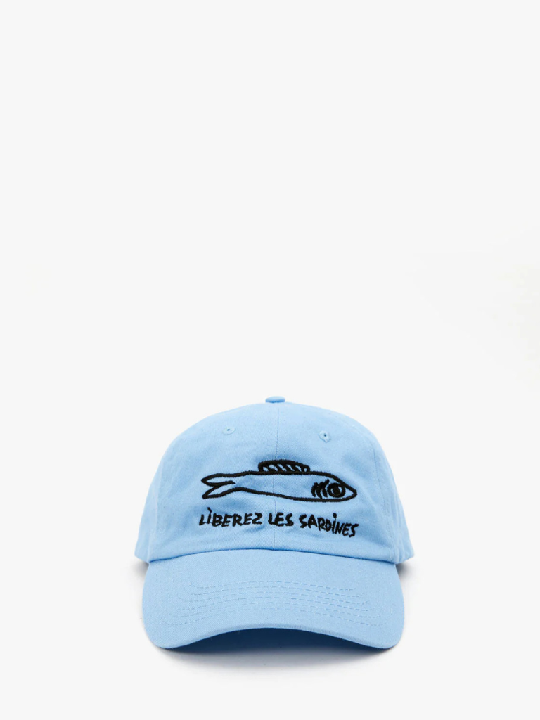 Liberez Les Sardines Hat in Sky Blue