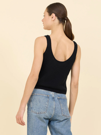 Talia Cashmere Tank in Black