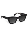 Brigitte NYLON Sunglasses in Black + Black & Crystal