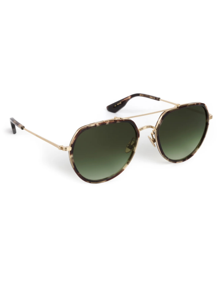 Baker Sunglasses in 12K Titanium + Patagonian