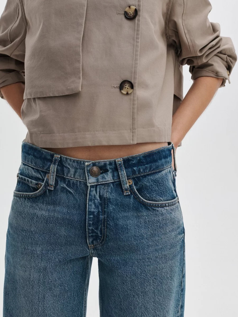 Cam Low Rise Relaxed Straight Jean in Echo