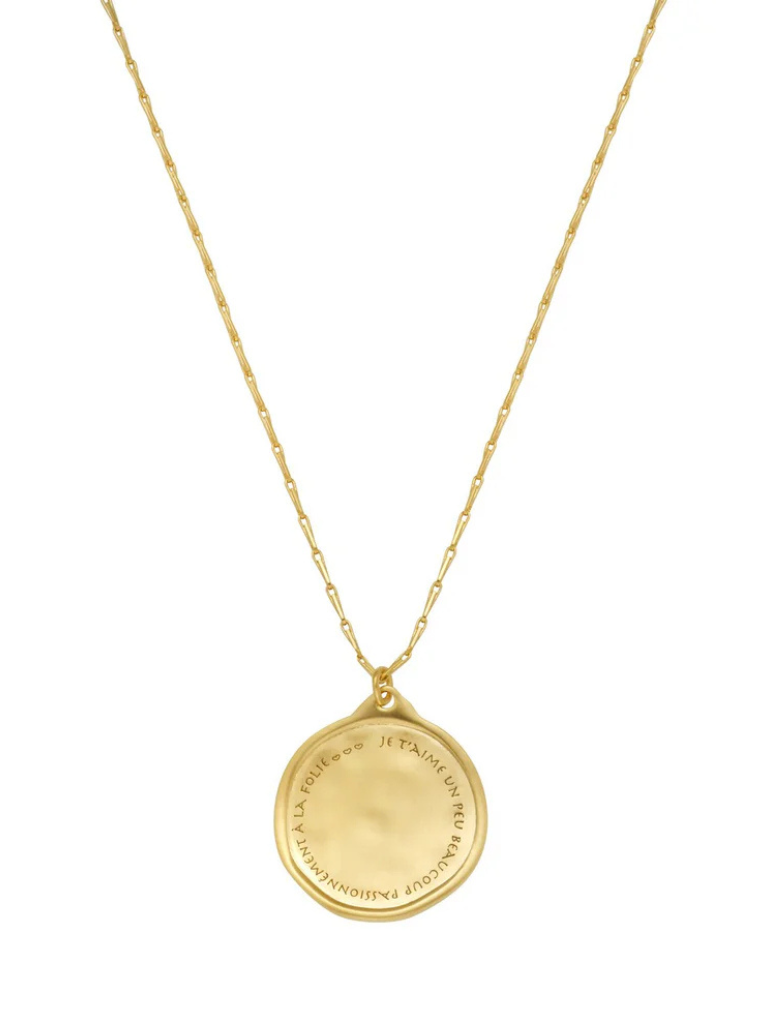 Hava Necklace in White Zircons/Gold