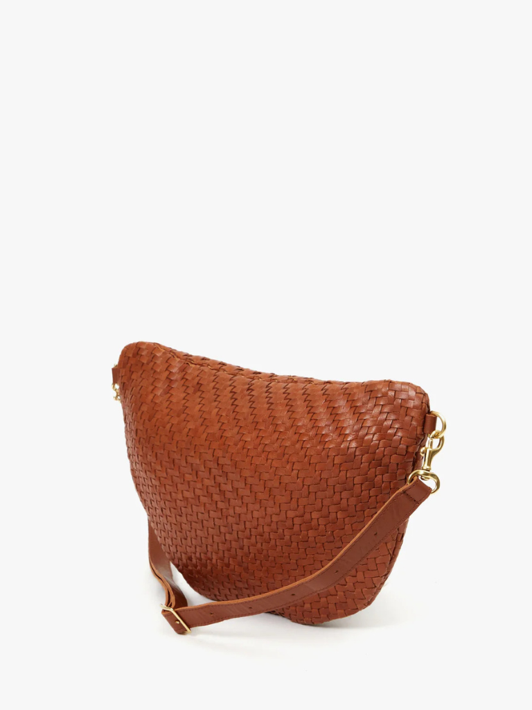 Grande Fanny Pack in Hazelnut Woven Zig-Zag