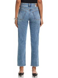 Harlow Ankle Straight Jeans in Orian Jewel