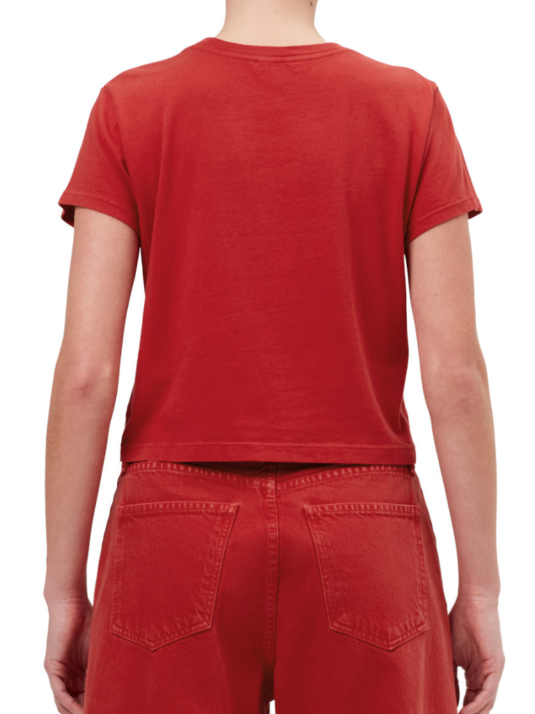 Adine Shrunken Tee in Tomato