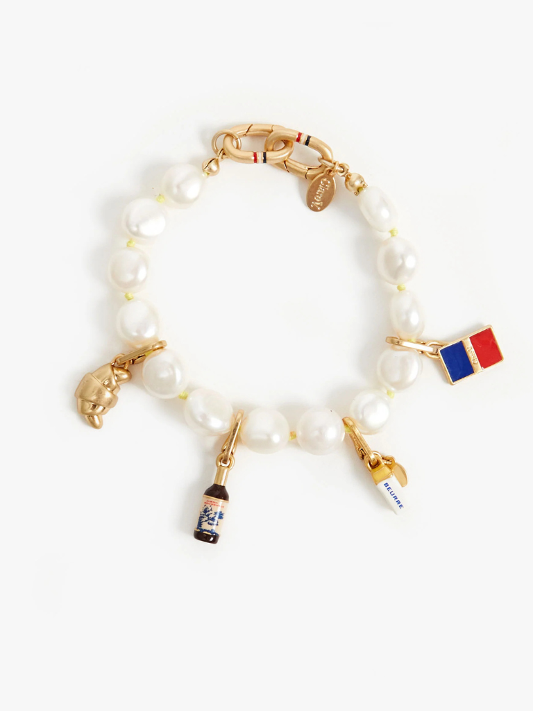 Croissant Charm in Vintage Gold