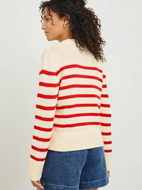 Alise Sweater in Cherry Stripe