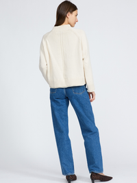 Hazel Roll-Neck Sweater in Ivory