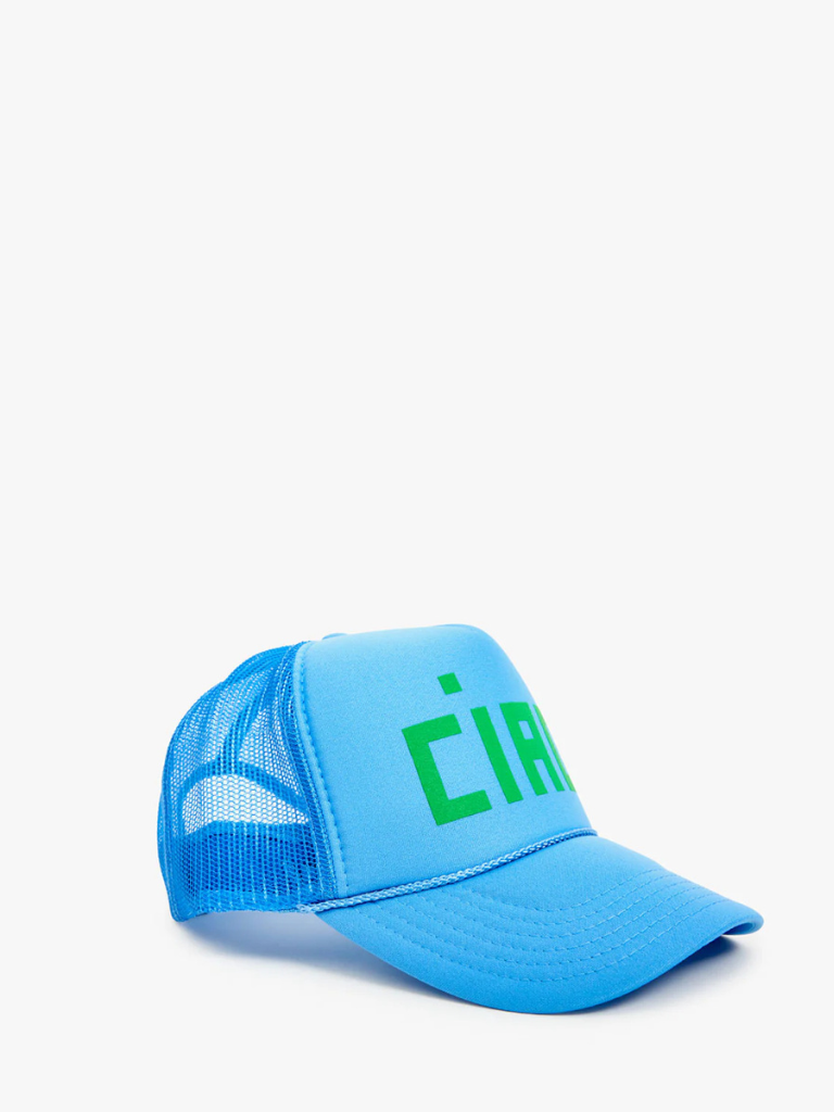 Block Ciao Trucker Hat in Sky Blue