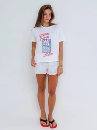 Lisbon Sardines Tee in White