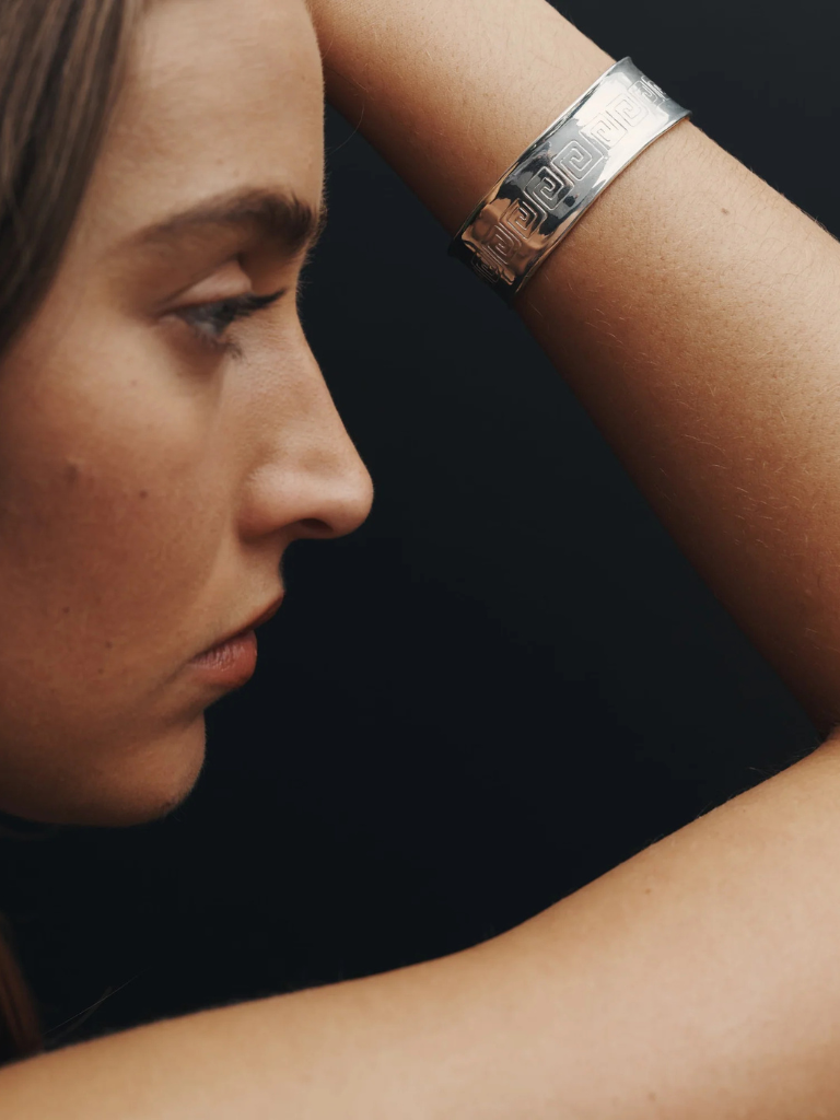 Caius Cuff Meander in Silver