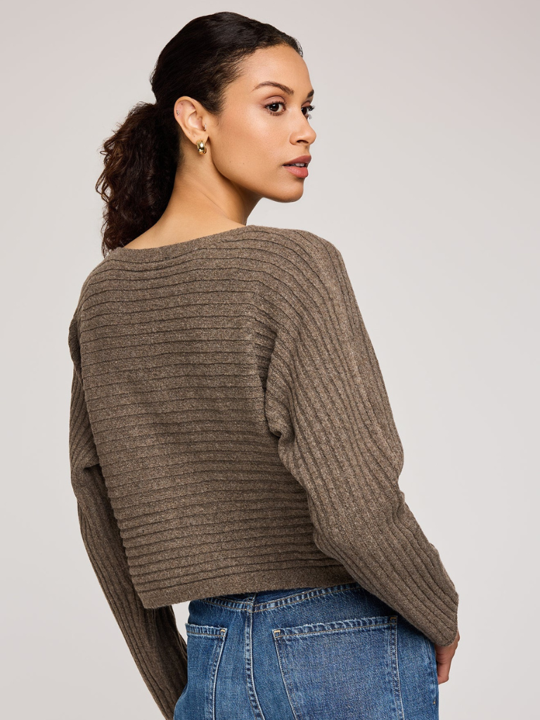 Niko Pullover Sweater in Heather Umber