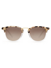 Franklin Sunglasses in Matte Oyster to Crystal 24K Mirrored