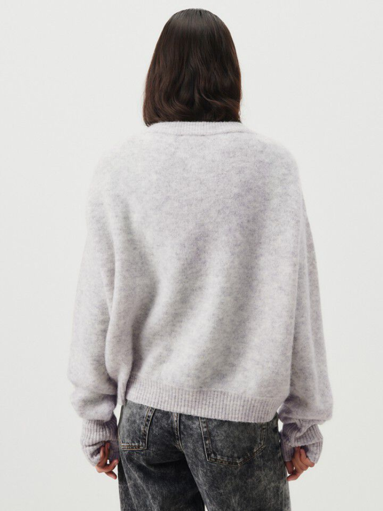 Vitow Jumper in Light Grey Melange