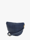 Grande Fanny Pack in Bleu Marine Woven Checker