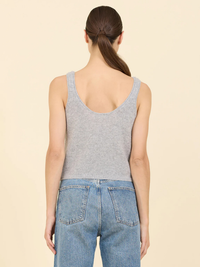 Talia Cashmere Tank in Heather Grey