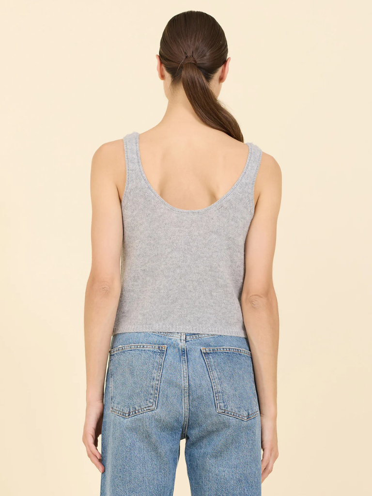 Talia Cashmere Tank in Heather Grey