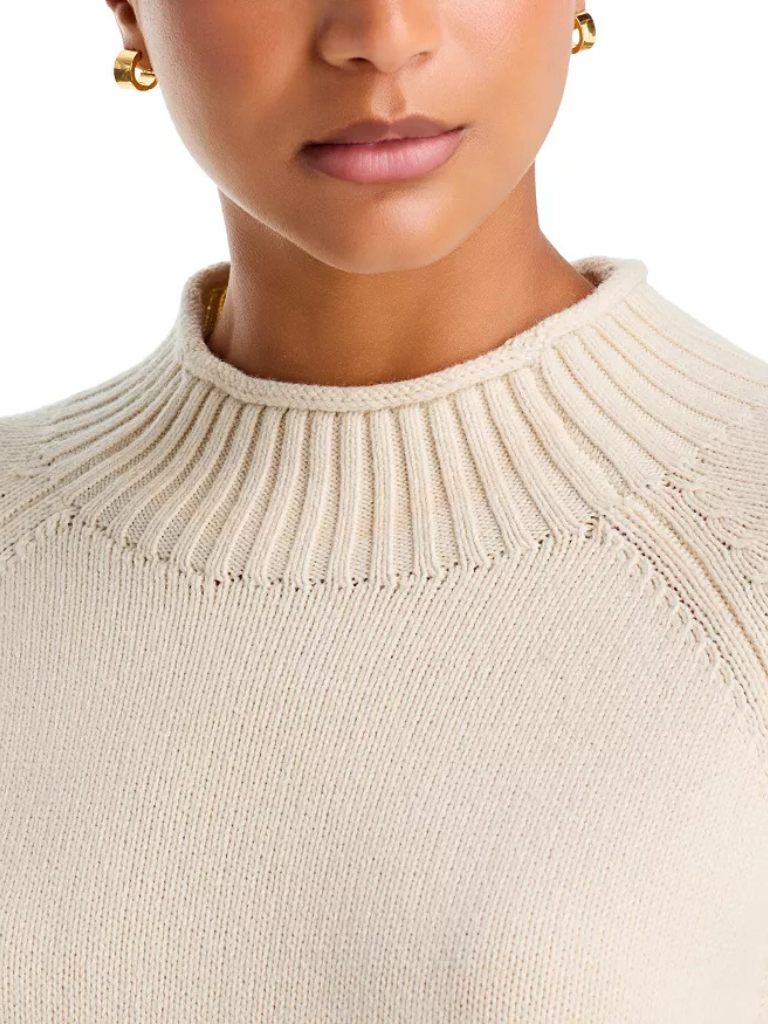 Hazel Roll-Neck Sweater in Ivory