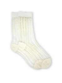 Sheer Bubbles Socks in Ivory