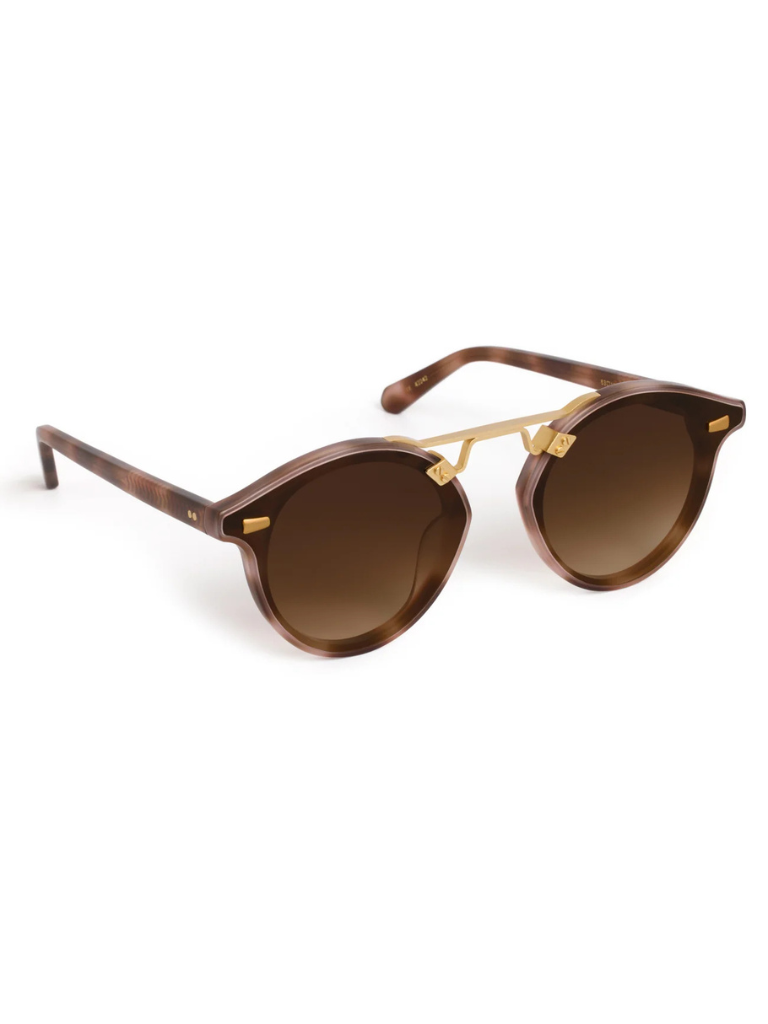 STL Nylon Sunglasses in Matte Blush Tortoise 18K
