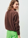 Vitow Cardigan in Chocolate/Black Melange