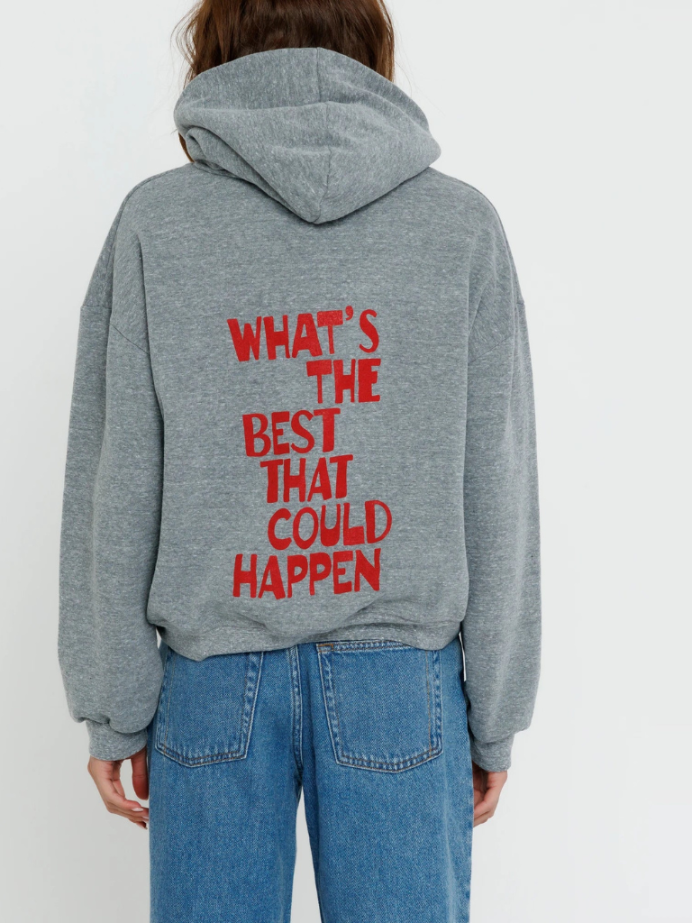 Best That Could Happen Hoodie in Heather Grey