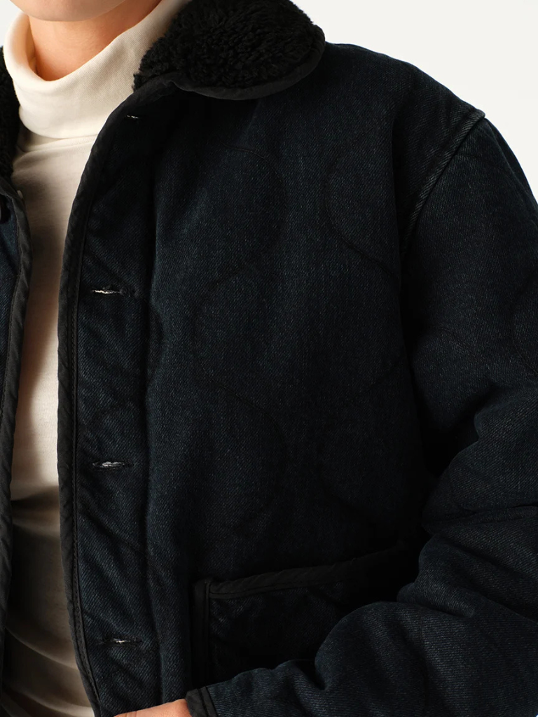 Joni Shearling Jacket in Overcast