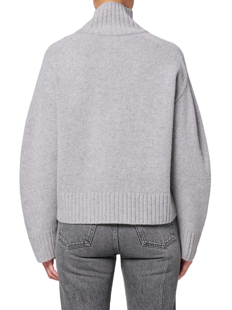 Scout Turtleneck Sweater in Heather Grey