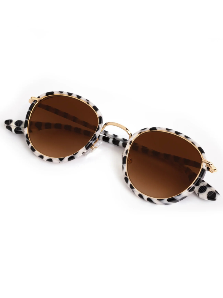 Tate Sunglasses in 18K + Domino