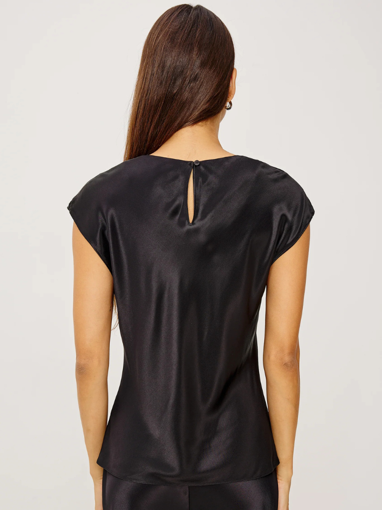 Loretta Sleeveless Top in Black