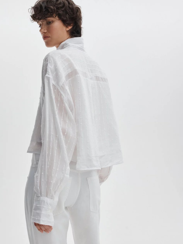 Marin Combo Shirt in White