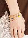 Tennis Racquet Charm in Vintage Gold