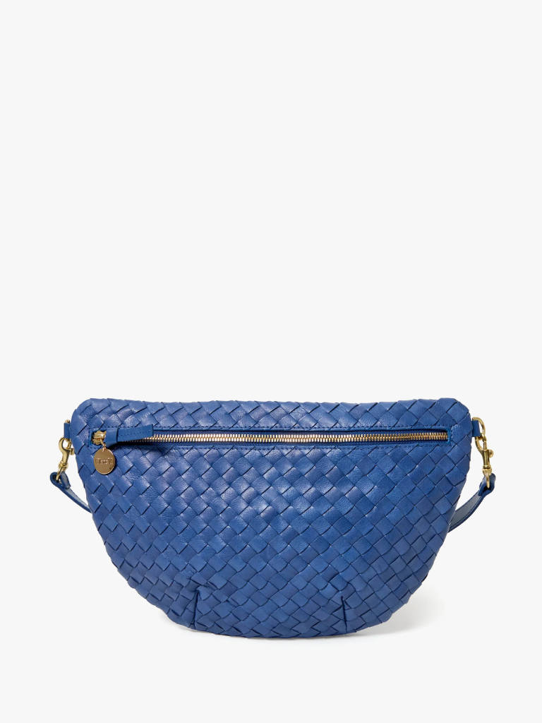 Grande Fanny Pack in French Blue Diagonal Woven