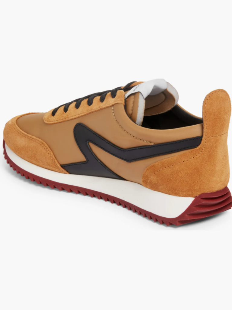 Retro Runner Sneaker in Mustard