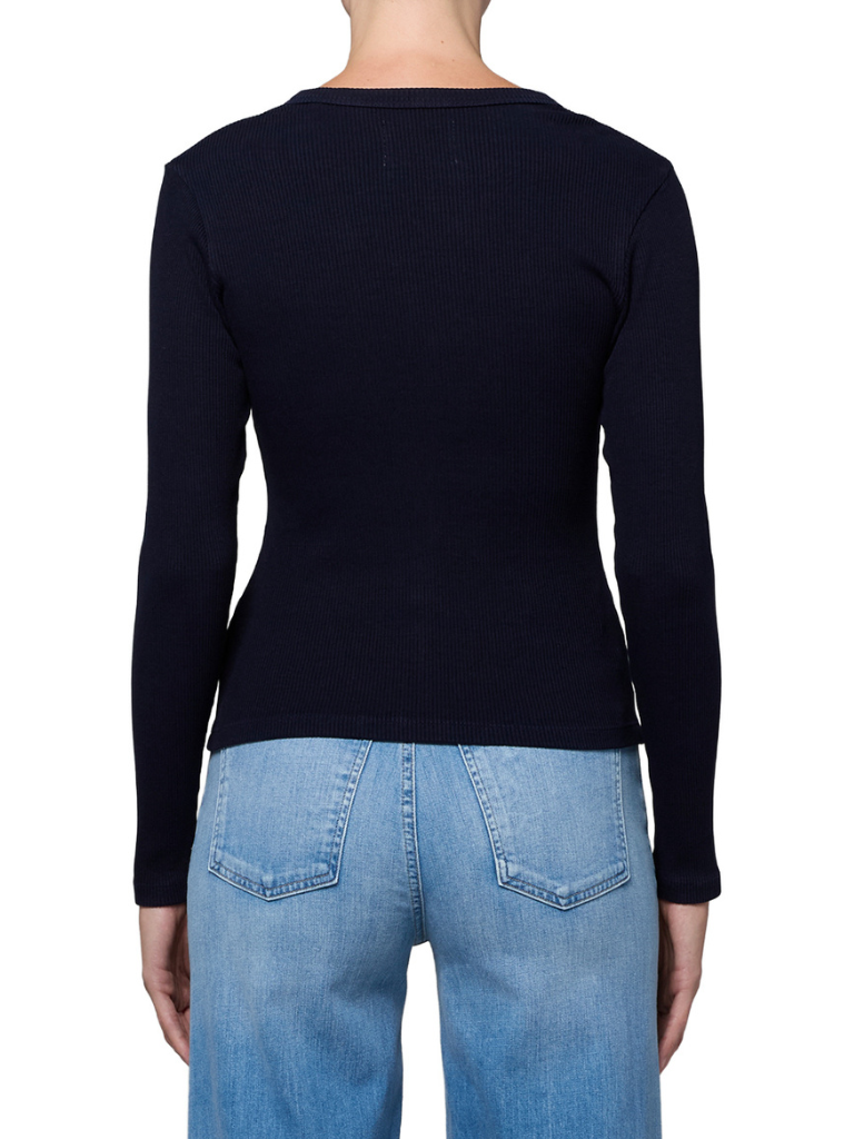 Kari Long Cardigan in Navy