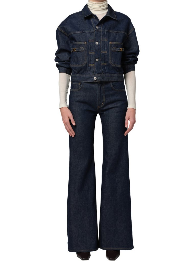 Alma Jacket With Horsebit in Helia
