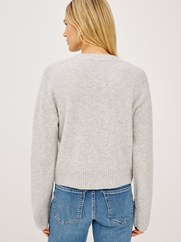 Carre Cardigan in Heather Grey