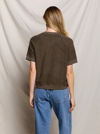 Ziggy Short Sleeve Crew in Dark Olive