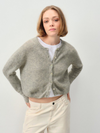 Vitow Cardigan in Light Grey Melange