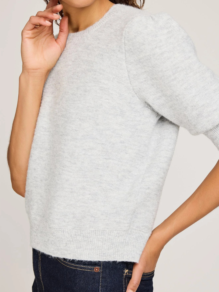 Marisol Knit Top in Heather Ash