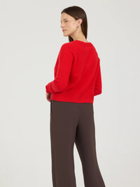 Blakely Cashmere V-Neck in Lingon