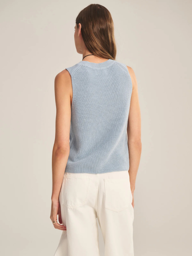 Seretta Sweater Tank in Stream