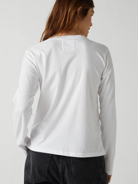 Vicente Long Sleeve Tee in White