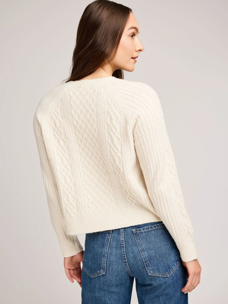 Aspen Pullover Sweater in Cream