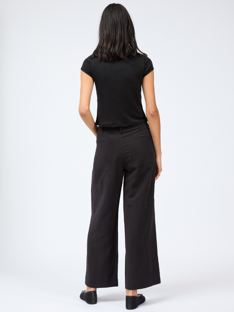 Allison Wide-Leg Pants in Black