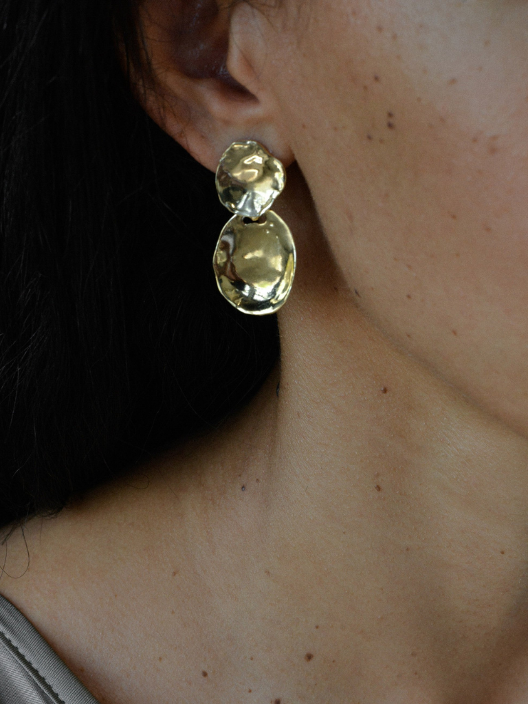 Lalo Earrings in Brass