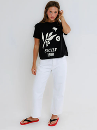 Sicily 1988 Tee in Vintage Black
